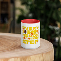 Every Journey Needs a Coffee Step Mug – Motivational Coffee Lover Mug with Colour Inside | WYH - Wear Your Heart