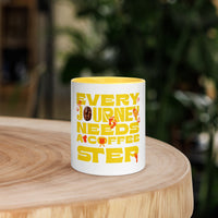 Every Journey Needs a Coffee Step Mug – Motivational Coffee Lover Mug with Colour Inside | WYH - Wear Your Heart