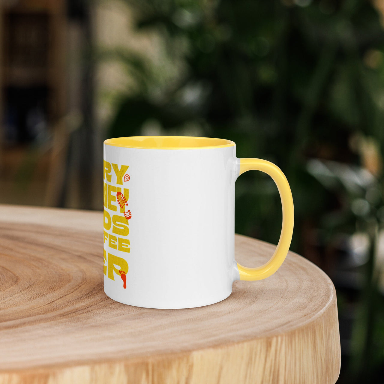 Every Journey Needs a Coffee Step Mug – Motivational Coffee Lover Mug with Colour Inside | WYH - Wear Your Heart