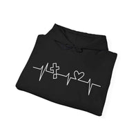 Faith Heartbeat Unisex Hoodie | Christian Apparel | Warmth and Inspiration - Wear Your Heart