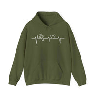Faith Heartbeat Unisex Hoodie | Christian Apparel | Warmth and Inspiration - Wear Your Heart