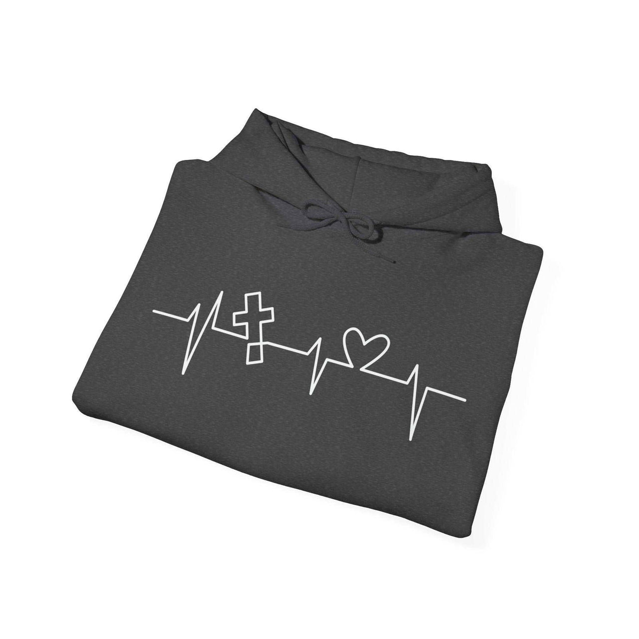 Faith Heartbeat Unisex Hoodie | Christian Apparel | Warmth and Inspiration - Wear Your Heart