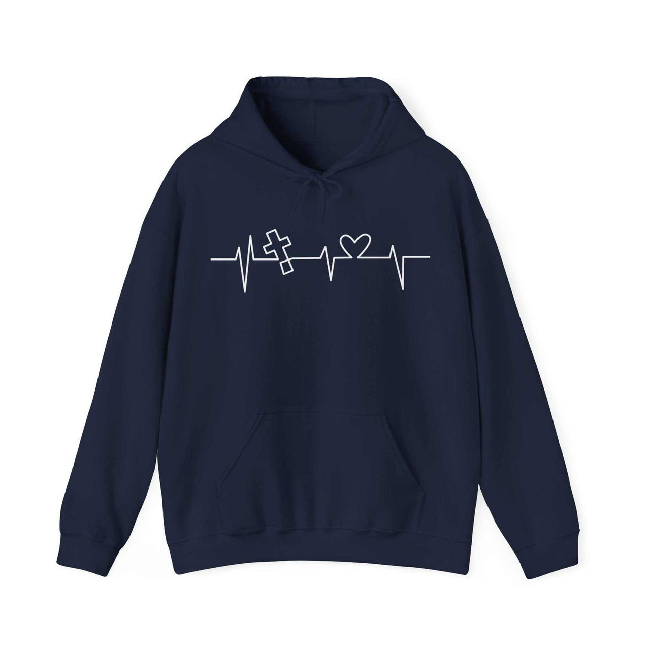 Faith Heartbeat Unisex Hoodie | Christian Apparel | Warmth and Inspiration - Wear Your Heart