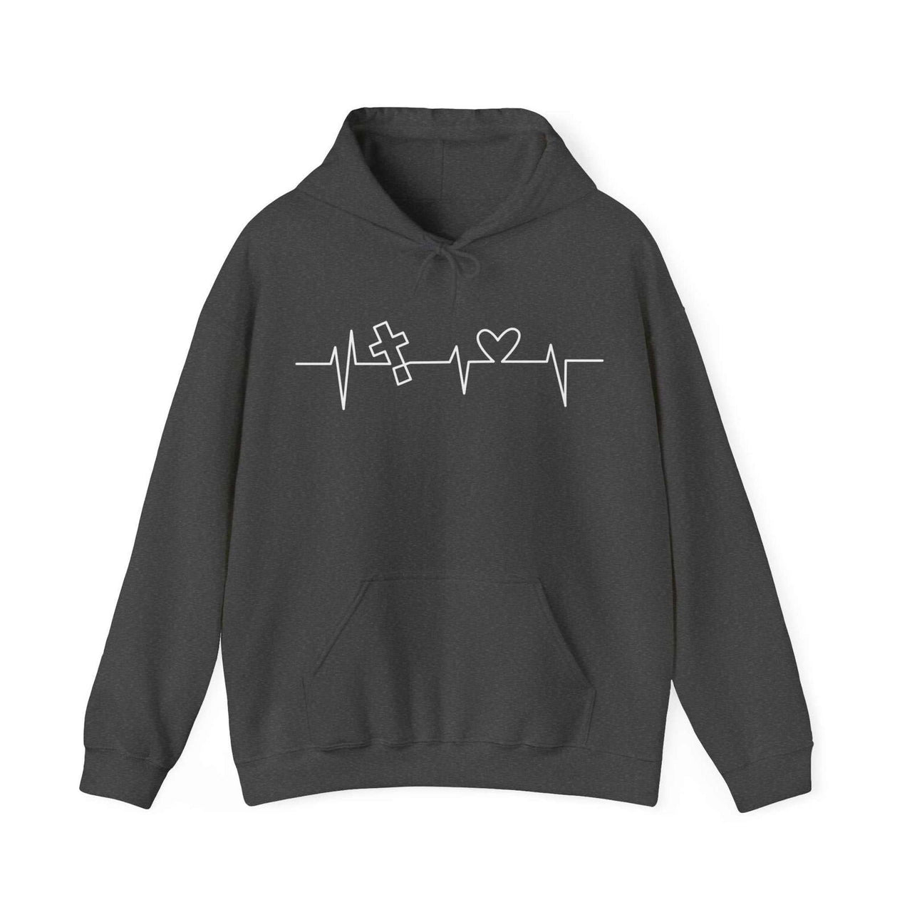 Faith Heartbeat Unisex Hoodie | Christian Apparel | Warmth and Inspiration - Wear Your Heart