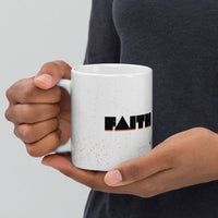 Faith + Works White Glossy Mug – Inspirational Christian Drinkware - Wear Your Heart