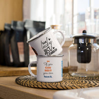 Fearless Enamel Mug – Bold Faith Camping Mug | Christian Gift - Wear Your Heart