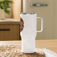 Fearless Travel Mug with Handle – Stylish Christian Mug for On - the - Go - Wear Your Heart