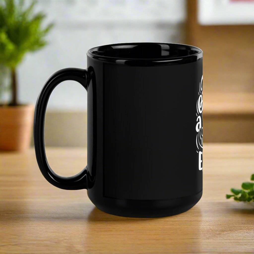 Find A Way Black Glossy Mug – Daily Inspiration - Wear Your Heart