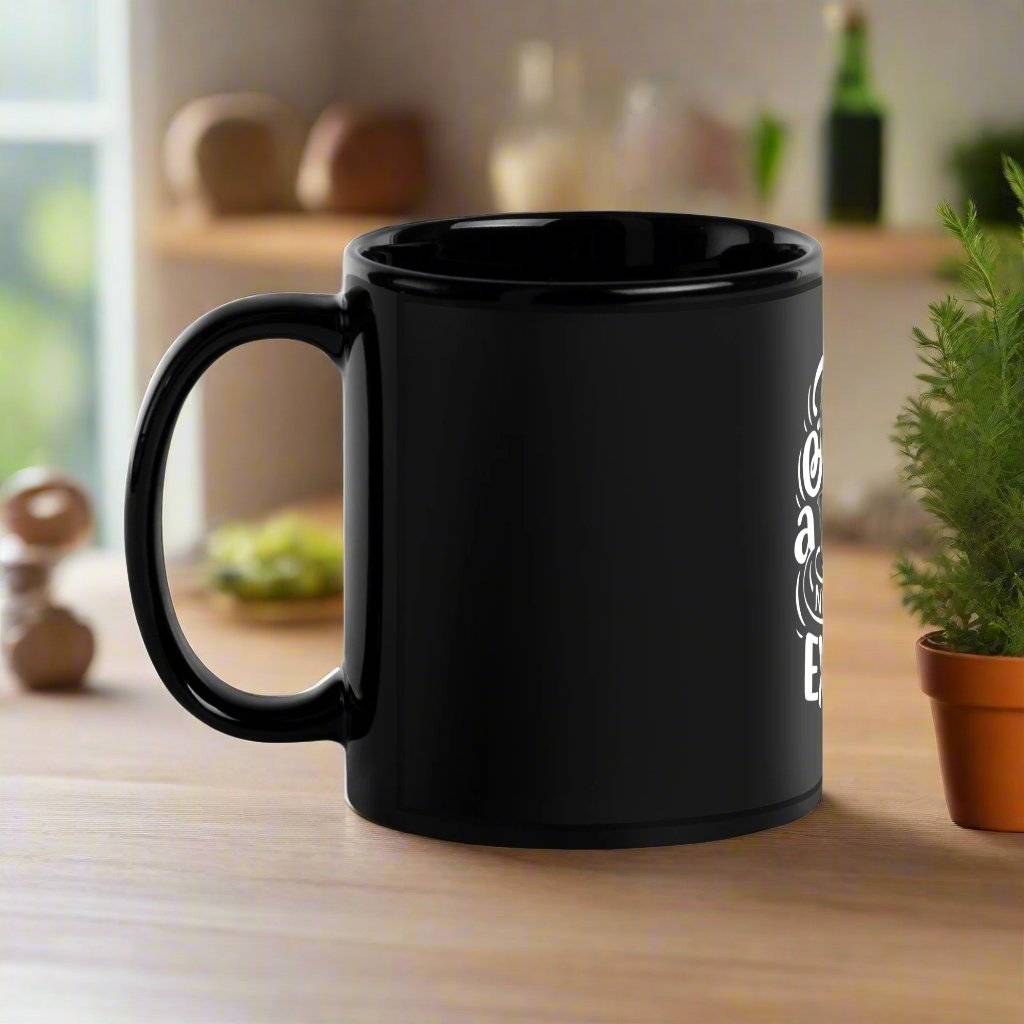 Find A Way Black Glossy Mug – Daily Inspiration - Wear Your Heart