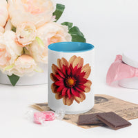 Flower Mug with Colour Inside – Vibrant Design & Faith - Inspired Gift - Wear Your Heart