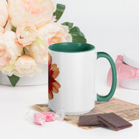 Flower Mug with Colour Inside – Vibrant Design & Faith - Inspired Gift - Wear Your Heart