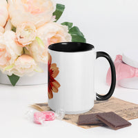 Flower Mug with Colour Inside – Vibrant Design & Faith - Inspired Gift - Wear Your Heart
