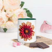 Flower Mug with Colour Inside – Vibrant Design & Faith - Inspired Gift - Wear Your Heart