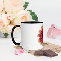 Flower Mug with Colour Inside – Vibrant Design & Faith - Inspired Gift - Wear Your Heart