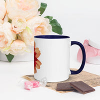 Flower Mug with Colour Inside – Vibrant Design & Faith - Inspired Gift - Wear Your Heart
