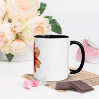 Flower Mug with Colour Inside – Vibrant Design & Faith - Inspired Gift - Wear Your Heart
