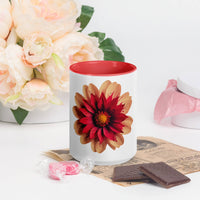 Flower Mug with Colour Inside – Vibrant Design & Faith - Inspired Gift - Wear Your Heart
