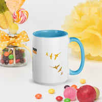FORGIVEN - Christian White Ceramic Mug with Colour Inside, Cross & Doves | Wyheart Faith Collection - Wear Your Heart