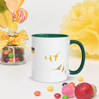 FORGIVEN - Christian White Ceramic Mug with Colour Inside, Cross & Doves | Wyheart Faith Collection - Wear Your Heart