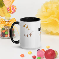 FORGIVEN - Christian White Ceramic Mug with Colour Inside, Cross & Doves | Wyheart Faith Collection - Wear Your Heart