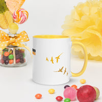 FORGIVEN - Christian White Ceramic Mug with Colour Inside, Cross & Doves | Wyheart Faith Collection - Wear Your Heart
