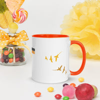 FORGIVEN - Christian White Ceramic Mug with Colour Inside, Cross & Doves | Wyheart Faith Collection - Wear Your Heart