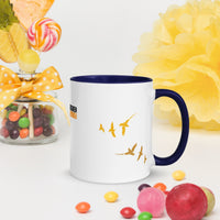 FORGIVEN - Christian White Ceramic Mug with Colour Inside, Cross & Doves | Wyheart Faith Collection - Wear Your Heart