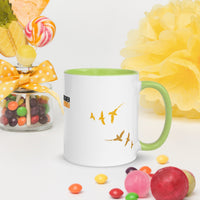 FORGIVEN - Christian White Ceramic Mug with Colour Inside, Cross & Doves | Wyheart Faith Collection - Wear Your Heart