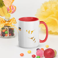 FORGIVEN - Christian White Ceramic Mug with Colour Inside, Cross & Doves | Wyheart Faith Collection - Wear Your Heart