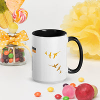 FORGIVEN - Christian White Ceramic Mug with Colour Inside, Cross & Doves | Wyheart Faith Collection - Wear Your Heart