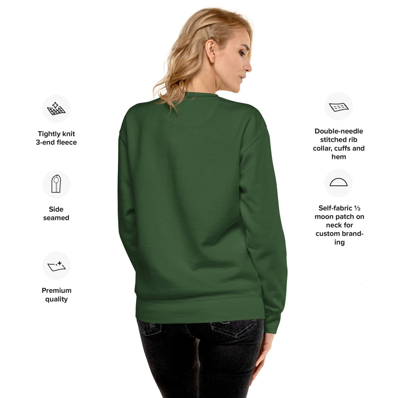 FORGIVEN Premium Unisex Sweatshirt – Christian Streetwear Crewneck | Faith Collection - Wear Your Heart