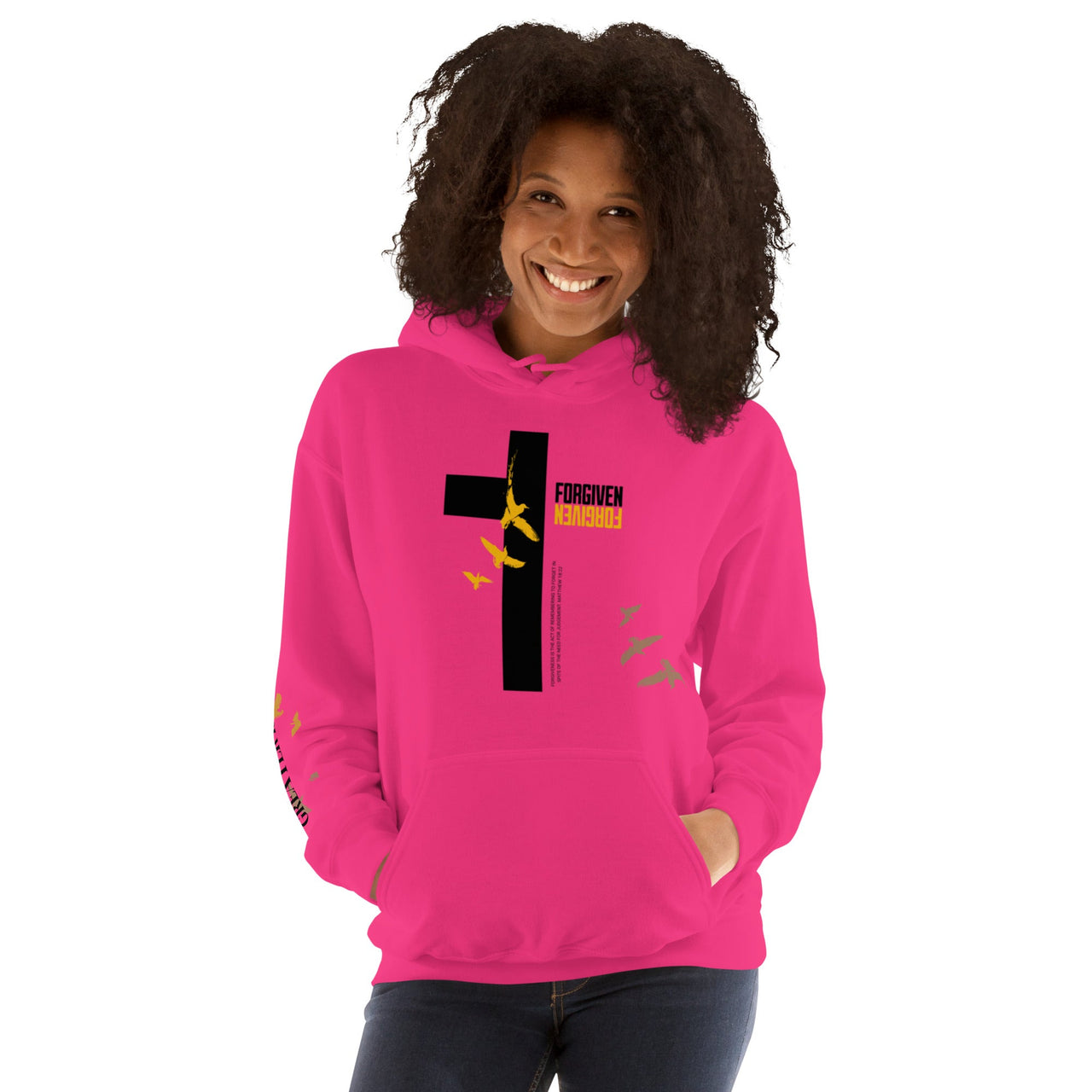 FORGIVEN Unisex Hoodie – Christian Streetwear Hooded Sweatshirt | Wyheart Faith Collection - Wear Your Heart