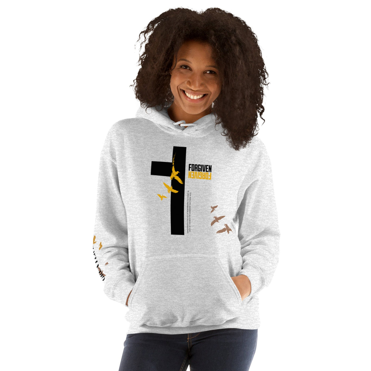 FORGIVEN Unisex Hoodie – Christian Streetwear Hooded Sweatshirt | Wyheart Faith Collection - Wear Your Heart
