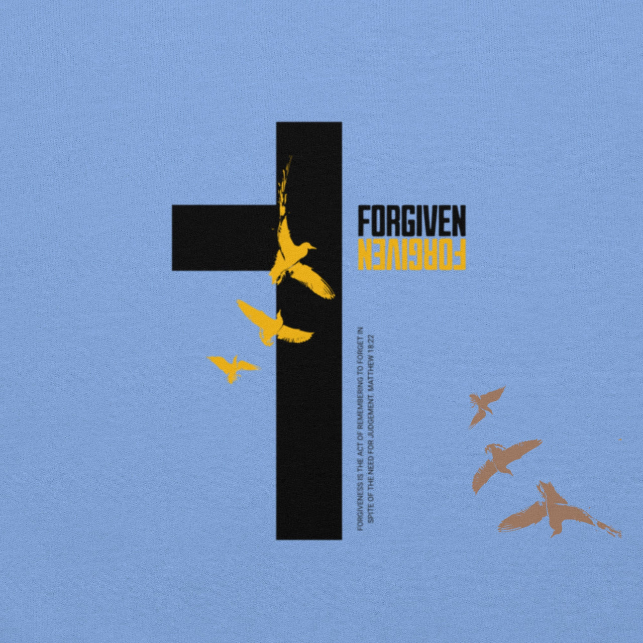 FORGIVEN Unisex Hoodie – Christian Streetwear Hooded Sweatshirt | Wyheart Faith Collection - Wear Your Heart