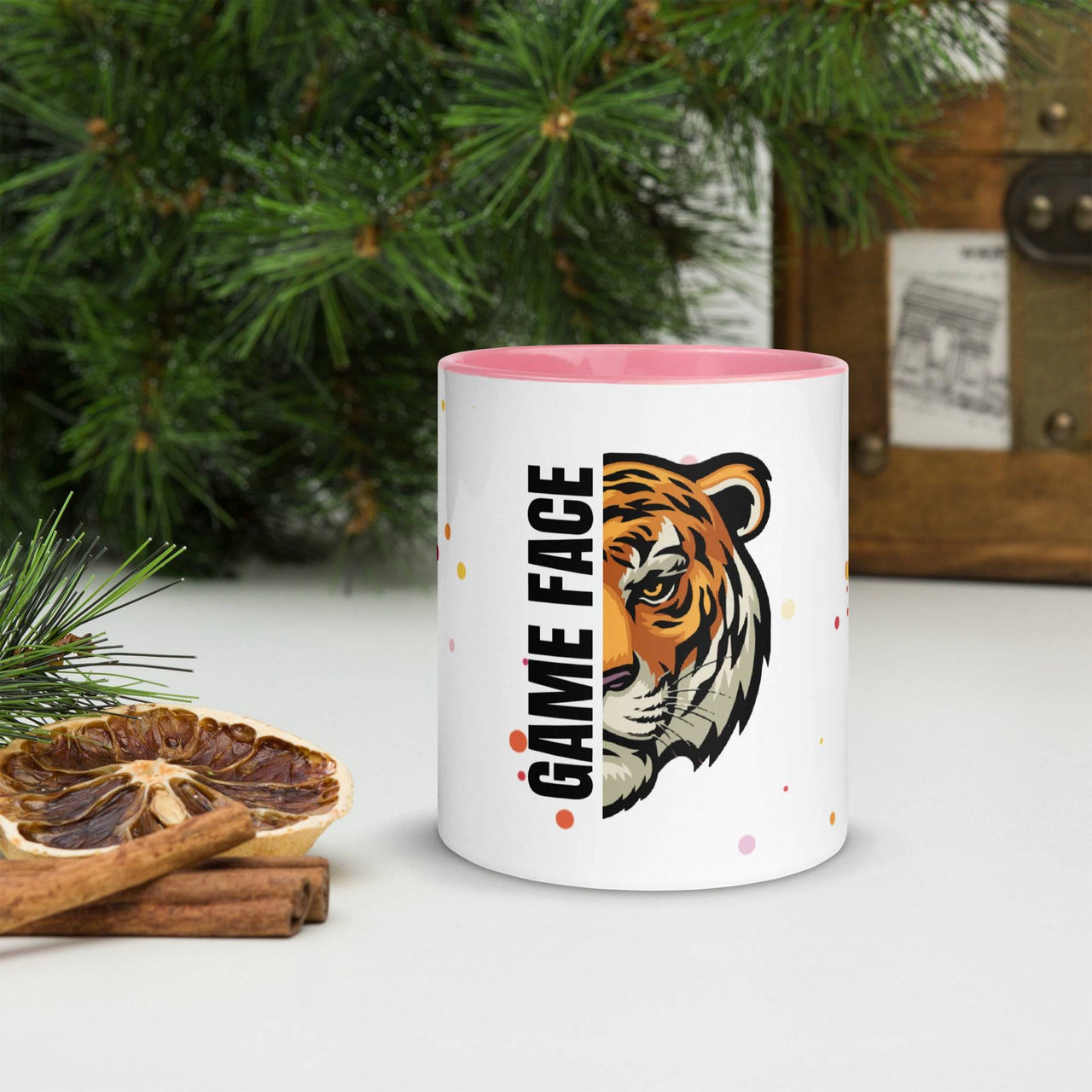 Game Face Mug with Colour Inside – Bold & Fun Coffee Mug - Wear Your Heart