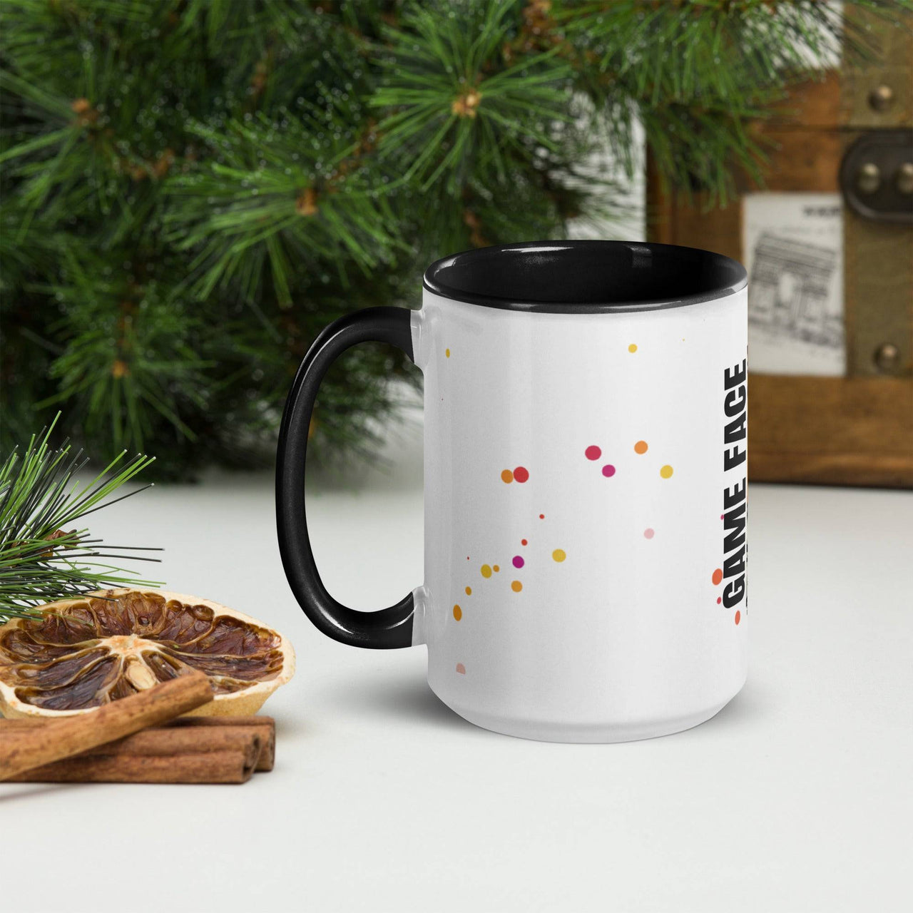 Game Face Mug with Colour Inside – Bold & Fun Coffee Mug - Wear Your Heart