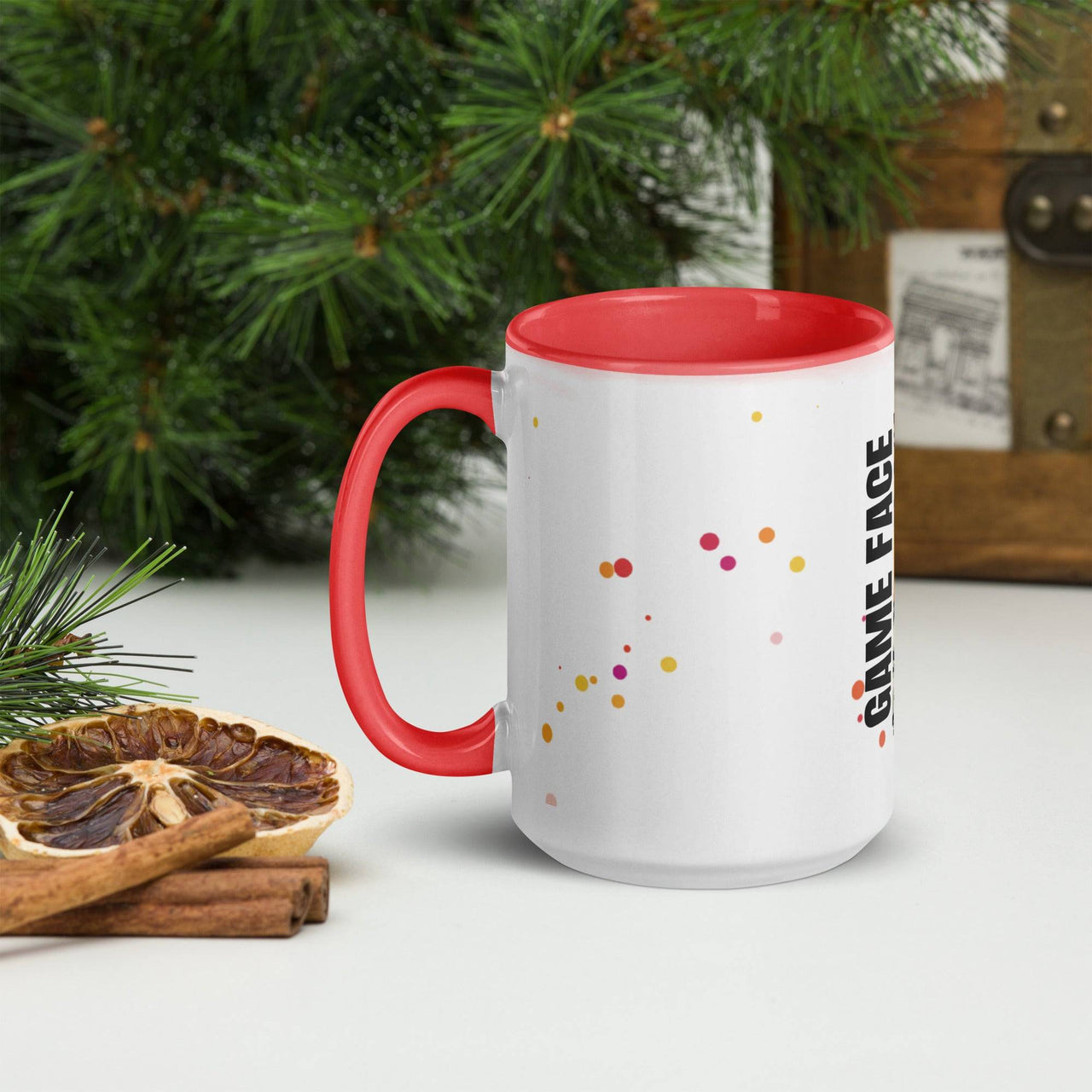 Game Face Mug with Colour Inside – Bold & Fun Coffee Mug - Wear Your Heart