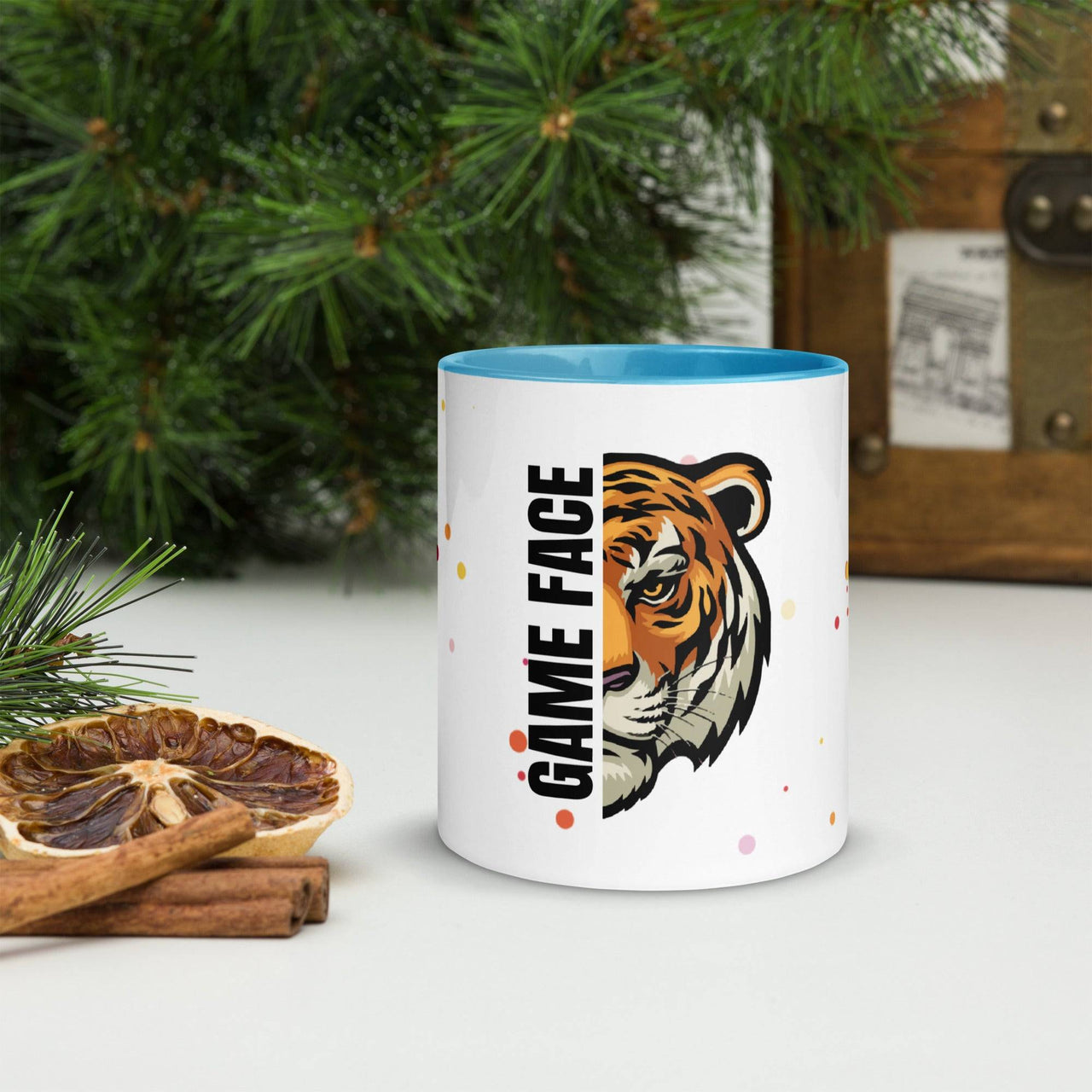 Game Face Mug with Colour Inside – Bold & Fun Coffee Mug - Wear Your Heart