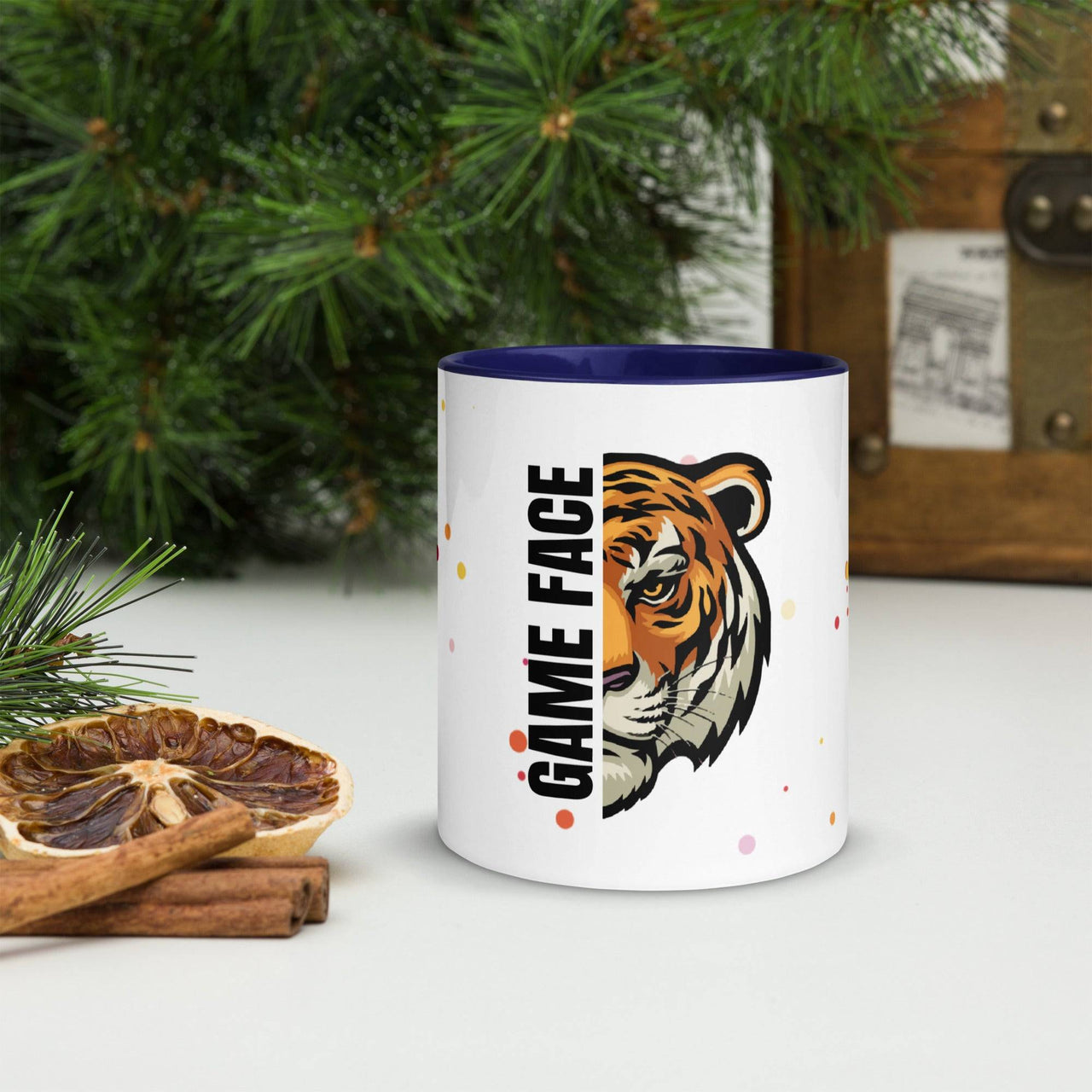 Game Face Mug with Colour Inside – Bold & Fun Coffee Mug - Wear Your Heart