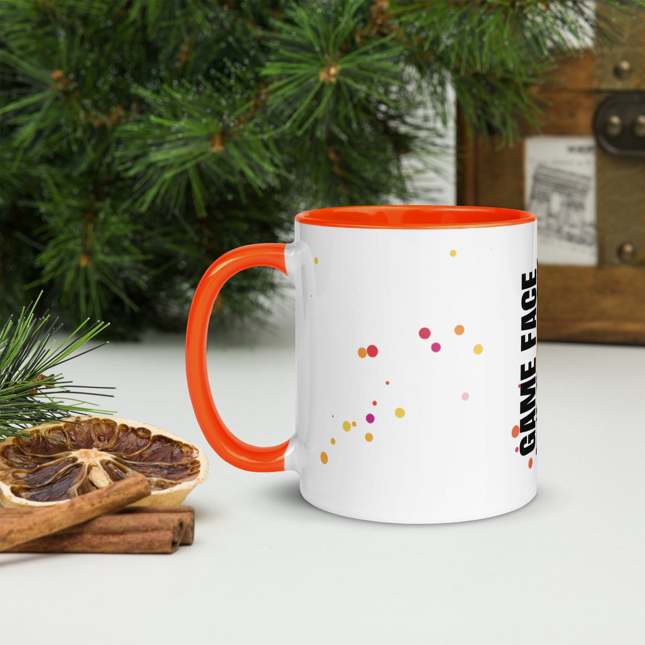 Game Face Mug with Colour Inside – Bold & Fun Coffee Mug - Wear Your Heart