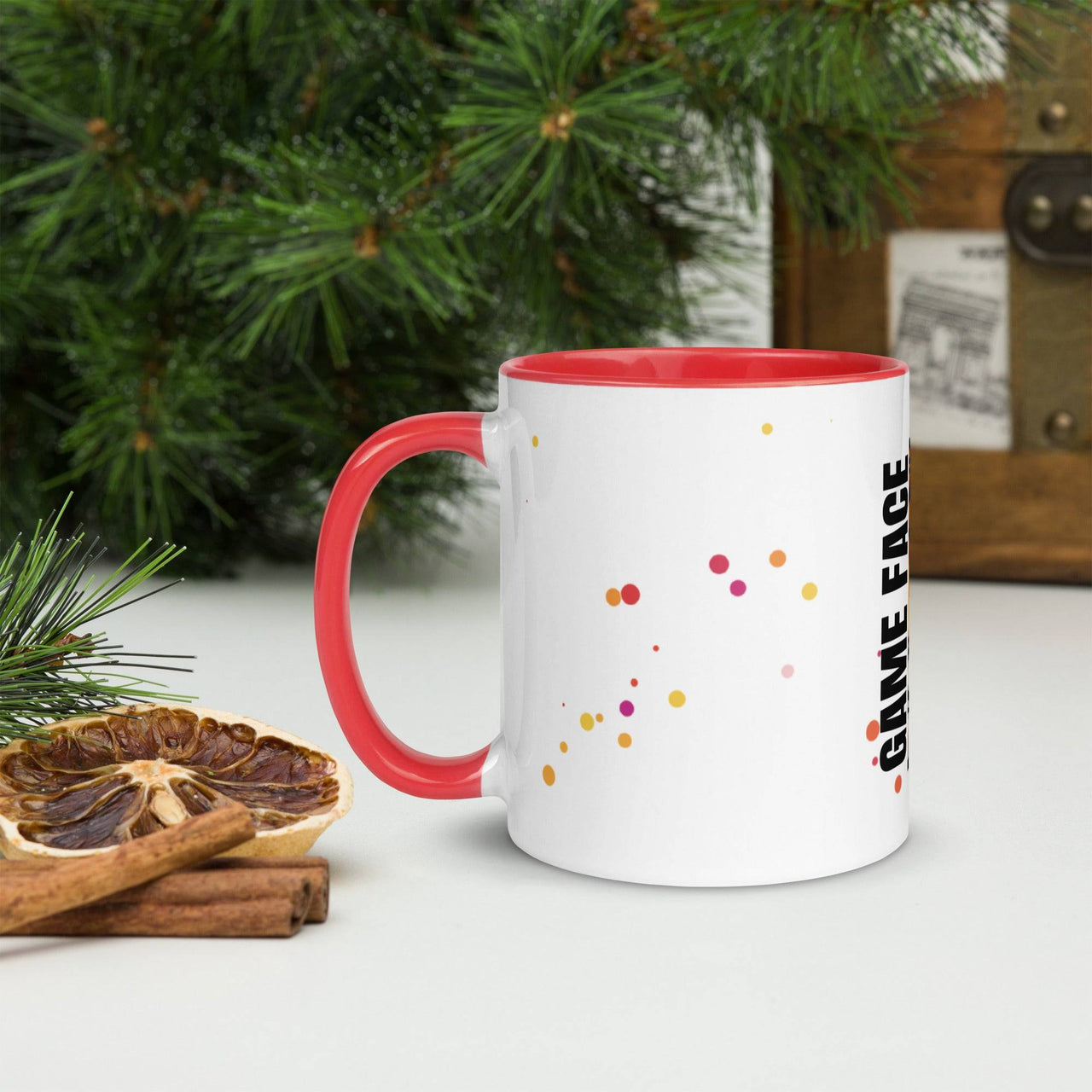 Game Face Mug with Colour Inside – Bold & Fun Coffee Mug - Wear Your Heart