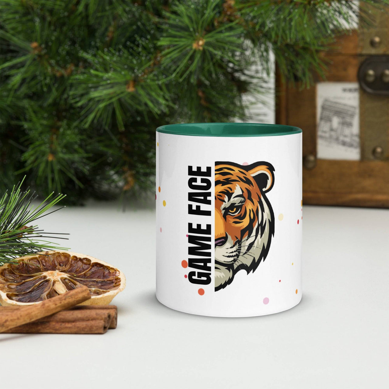 Game Face Mug with Colour Inside – Bold & Fun Coffee Mug - Wear Your Heart