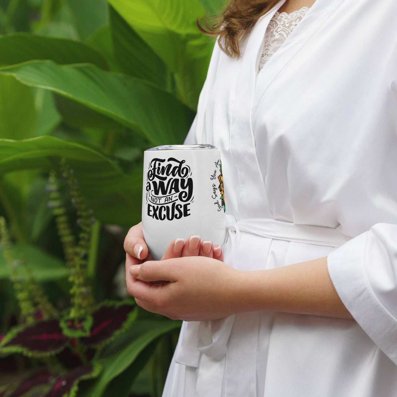 God Says – Faith - Inspired Wine Tumbler | Christian Gift - Wear Your Heart