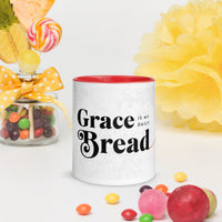 Grace Is My Daily Bread Mug with Color Inside – Christian Coffee Mug | Faith Gift - Wear Your Heart