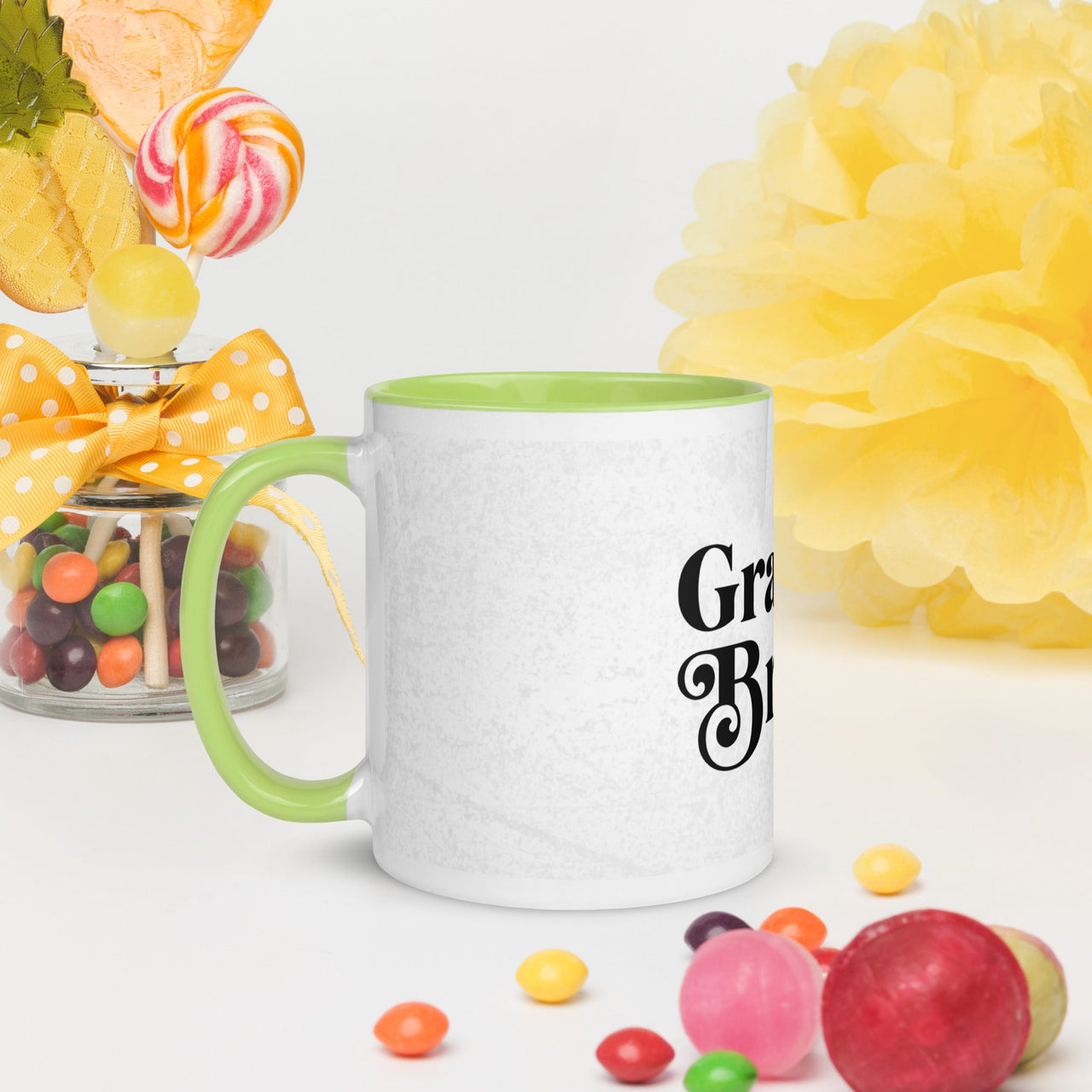 Grace Is My Daily Bread Mug with Color Inside – Christian Coffee Mug | Faith Gift - Wear Your Heart