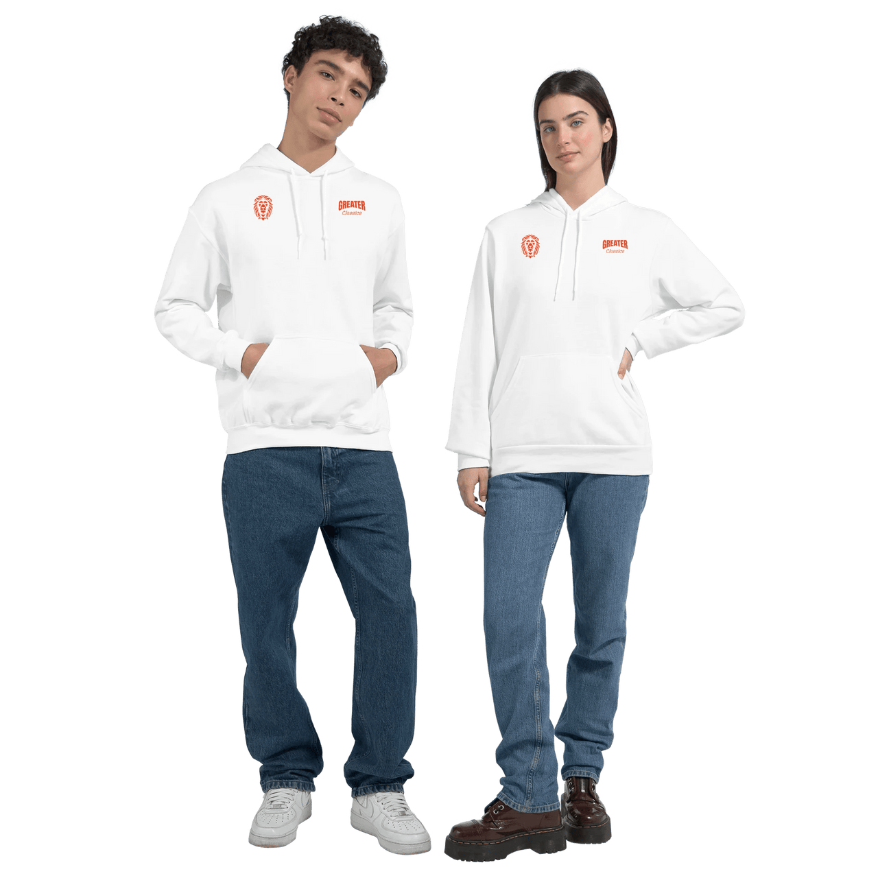 Greater Classics Hoodie | 1 John 4:4 Christian Streetwear | Wear Your Heart - Wear Your Heart