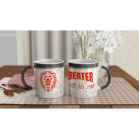 Greater Magic Heat - Reveal Mug | 1 John 4:4 Christian Mug | Wear Your Heart - Wear Your Heart