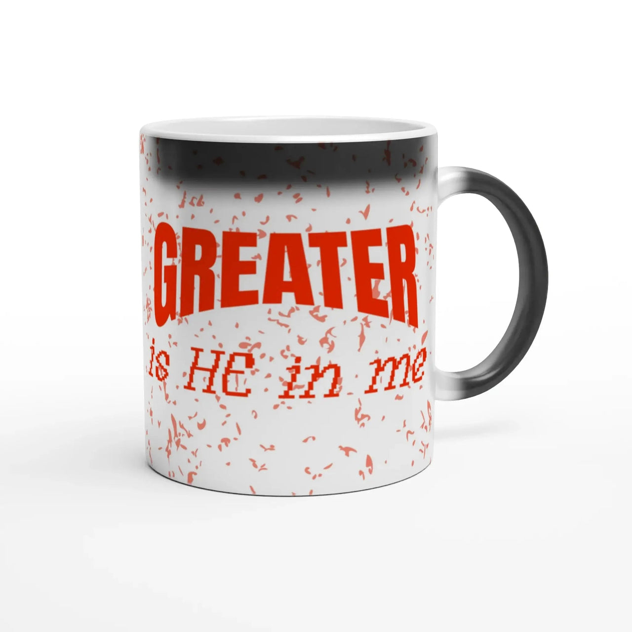 Greater Magic Heat - Reveal Mug | 1 John 4:4 Christian Mug | Wear Your Heart - Wear Your Heart