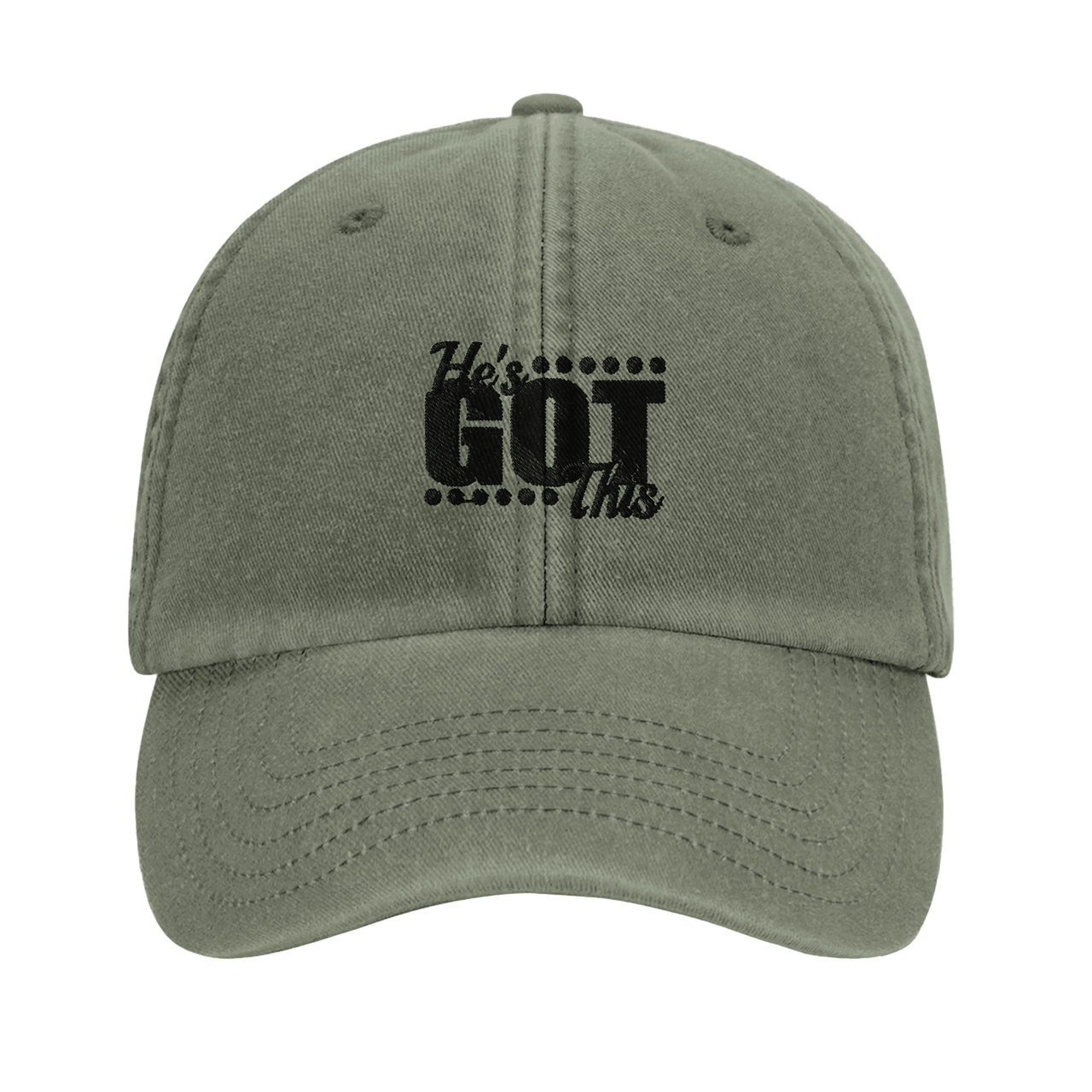 He's Got This Embroidered Cap | Christian Hat | Wear Your Heart - Wear Your Heart