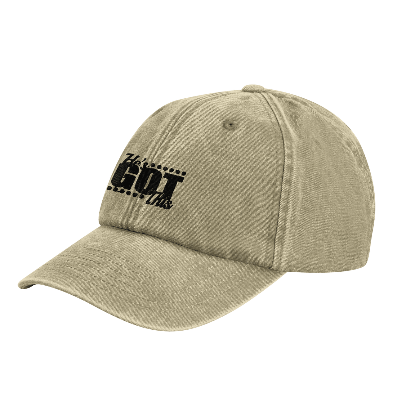 He's Got This Embroidered Cap | Christian Hat | Wear Your Heart - Wear Your Heart